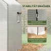 Afbeelding van Outsunny Kasfolie Kunststof 140L x 143B x 190H cm Wit
