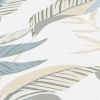 Afbeelding van Erismann Vliesbehang Elle Tropische Bladeren Wit Groen Beige Glans 10332-07
