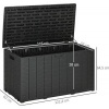 Afbeelding van Outsunny Opbergbox voor Buiten - 122,4L x 62B x 64,5H cm - Zwart