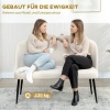 Afbeelding van Homcom Loveseat - Polyester, Metaal - 127L x 63B x 84,5H cm - Beige