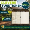 Afbeelding van tillvex® Uitschuifbare Zijluifel 160 x 350 cm met Regenhoes voor Balkon en Tuin
