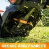 Afbeelding van Outsunny Elektrische Grasmaaier 1200 W, 34 cm, 35L opvang, mulchfunctie, 6 maaihoogtes