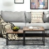 Afbeelding van HOMCOM salontafelset - 2 tafels - spaanplaat - staal - bruin