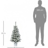 Afbeelding van HOMCOM Kunststof Kerstboom Metaal, 40 cm diameter x 90 cm hoog, Groen