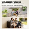 Afbeelding van Outsunny 3-zits bankkussen 150x98x8 cm met banden, voor binnen/buiten, lichtgrijs