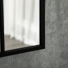 Afbeelding van HOMCOM wandspiegel met metalen frame - robuust - zwart