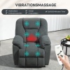 Afbeelding van HOMCOM Relaxstoel Polyester 97L x 88B x 101H cm Donkergrijs