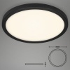 Afbeelding van Briloner Leuchten - LED Plafondlamp, 24,5W, 2400 lumen, 4000K, zwart-wit