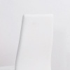 Afbeelding van HOMCOM Eetkamerstoel Kunstleer, Staal - 41L x 50B x 97H cm - Wit