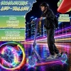 Afbeelding van RE:SPORT® Cityroller voor kinderen en volwassenen met LED, bel en draagband | Opvouwbare scooter met
