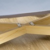 Afbeelding van Pawhut hondenbed met kussen, voor binnen en buiten, 72 x 40 x 25 cm, lichtgrijs dennenhout