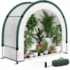 Afbeelding van Outsunny Kas-PE, glasvezel 200L x 80B x 164H cm - Groen