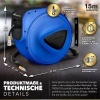 Afbeelding van TRESKO® 15 m Automatische Oprolbare Persluchtslanghaspel met Wandhouder Grijs