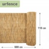 Afbeelding van UrFence Balkon Privacy Scherm Rietmat 110x600 cm - Natuurlijk Riet Tuinscherm, Ondoorzichtig en Weer