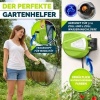 Afbeelding van tillvex® Tuinslanghaspel Groen/Grijs 30m met Wandbevestiging en Handgreep