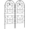 Afbeelding van Outsunny Metalen Rankgitter 50L x 1,3B x 120H cm - Zwart