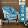 Afbeelding van HOMCOM-Sessel-Polyester-80L x 78B x 100H cm-Blau