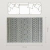 Afbeelding van HOMCOM Vloerkleed van Polypropyleen 170x120 cm - Grijs
