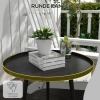 Afbeelding van Outsunny Bijzettafel 40cm x 40cm x 50cm - Zwart
