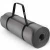 Afbeelding van TRESKO® fitnessmat - yogamat - pilatesmat - 185 x 60 x 1,5 cm - getest op ftalaten - grijs