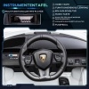 Afbeelding van HOMCOM Rijdende kinderAuto Lamborghini 108x62x40 cm, Wit