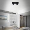 Afbeelding van Briloner BANYO - LED Opbouwspot - IP44 - 2 GU10 zwenkbare spots - lampen niet inbegrepen