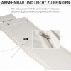 Afbeelding van Outsunny - Stoelkussen met Hoofdkussen - Veters - Polyester - Wit