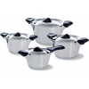 Afbeelding van BK Q-linair Classic Pottenset - 4-delig - Veilig afgietsysteem