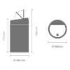 Afbeelding van Brabantia Touch Bin Prullenbak - 60 liter - Mat RVS