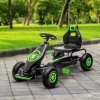 Afbeelding van HOMCOM - Kinderskelter met pedalen en verstelbare zitting - Groen