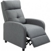 Afbeelding van HOMCOM - Relaxfauteuil - Verstelbare Rugleuning - Grijs Polyester