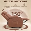 Afbeelding van HOMCOM Massage Relaxfauteuil - Kunstleer - 94L x 85B x 104H cm - Lichtbruin
