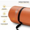 Afbeelding van TRESKO® fitnessmat yogamat pilatesmat 185 x 60 cm, oranje, 1 cm dik, ftalaatvrij