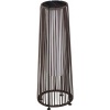 Afbeelding van Outsunny Rieten Lamp PE, staal, kunststof 21,5L x 21,5B x 61H cm Bruin