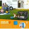 Afbeelding van TRESKO Opvouwbare Hondenbox M - 61 x 42 x 42 cm - Antraciet grijs met likmat en spatel