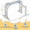 Afbeelding van Aiyaplay Kinderen Klimrek - Staal - 250L x 190B x 180H cm - Zwart