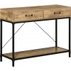 Afbeelding van HOMCOM Consoletafel met 2 lades