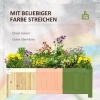 Afbeelding van Outsunny opvouwbare verhoogde plantenbak met afvoeropeningen