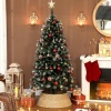 Afbeelding van HOMCOM Kerstboomrok van kunststof, 68 cm diameter, voor kerstboomstandaard en decoratie