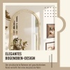 Afbeelding van Homcom Wandspiegel van Polystyreen en Glas - 50L x 2B x 70H cm - Beige