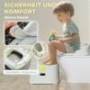 Afbeelding van AIYAPLAY 3-in-1 kinderpotje met handgrepen, afneembaar, tot 50 kg, grijs kunstleer
