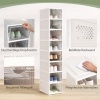 Afbeelding van HOMCOM - Schoenendozen - Kunststof, ABS - 35x26x140 cm - Wit
