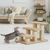 Afbeelding van PawHut Dierentrap voor katten en honden met 3 treden - Crème D33-003