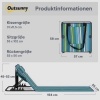 Afbeelding van Outsunny Set van 2 verstelbare strandstoelen met kussen en opbergtas, blauw + groen + wit