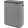 Afbeelding van Brabantia Bo Touch Bin Prullenbak - 60 liter - 1 vak - Mineraal Betongrijs