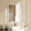 Afbeelding van Homcom wandspiegel - MDF/glas - 50L x 2B x 70H cm - wit