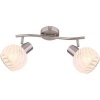 Afbeelding van GLOBO 54025-2, Nikkel, Glas, Metaal, IP20, E27, 40 W