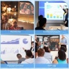 Afbeelding van HOMCOM 80 inch Projectiescherm 16:9 voor muur en plafond - Wit Filmdoek