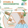 Afbeelding van KIDIZ® Tipi-tent voor kinderen, speeltent, 100 x 100 x 160 cm, kindertent van katoen met led-lichtsn