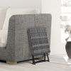 Afbeelding van Outsunny Bijzettafel van staal en polyrattan - 40x40x40 cm - Grijs